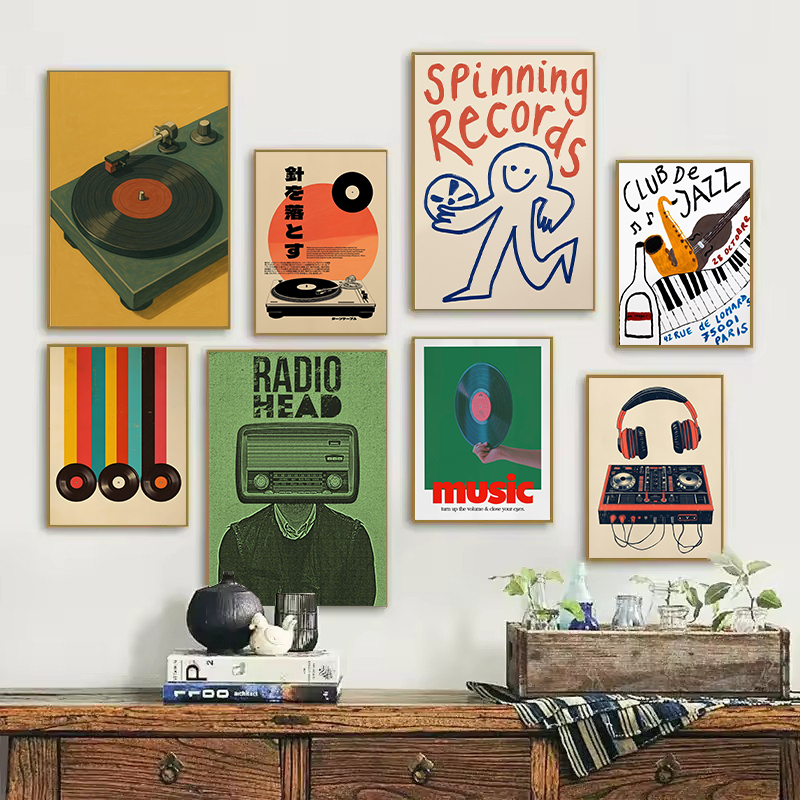 Musical Instrument Japanese - Retro Japanese Style Vinyl Record Player