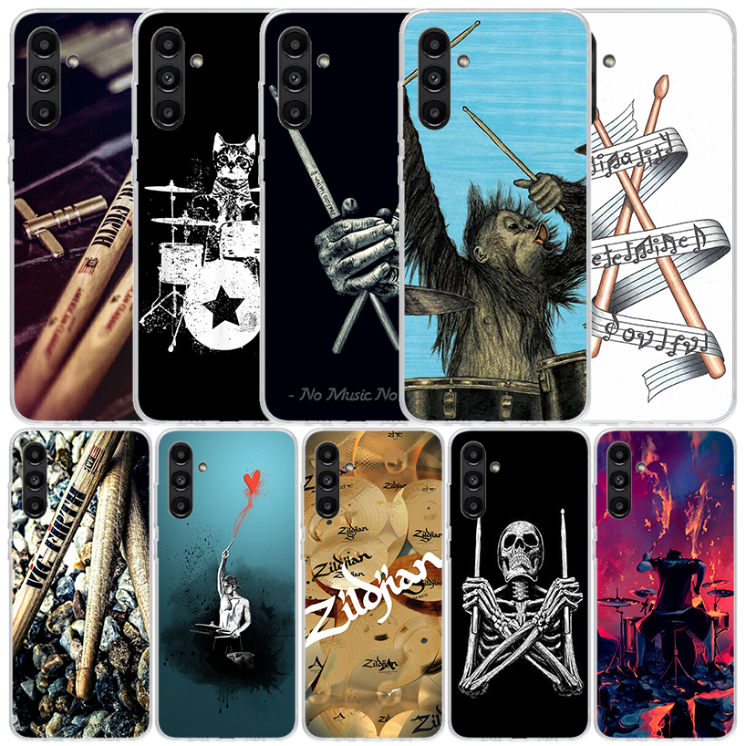 Musical Instrument Logo - Musical Instrument Drum Rock Phone Case