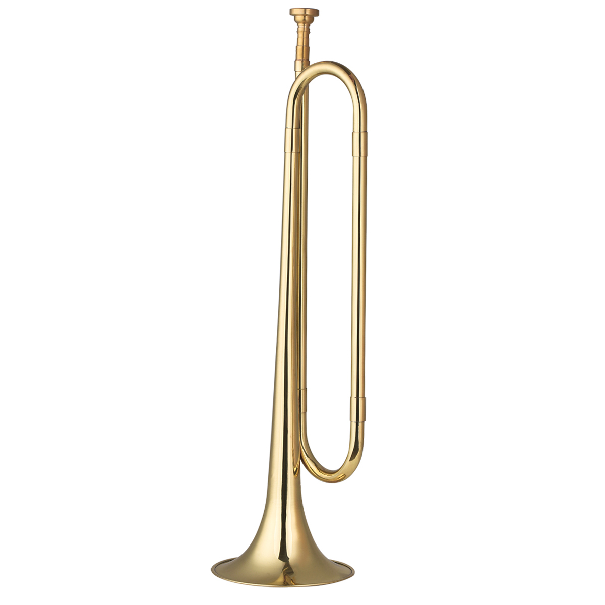 Musical Instrument Cornet - Brass C Bugle Call Gold-Plated Trumpet