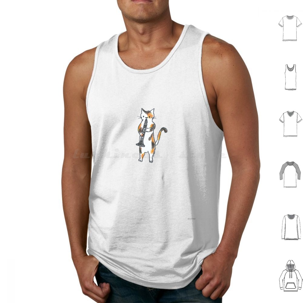 Musical Instrument Reed - Meowtet : Clar Tank Tops Vest
