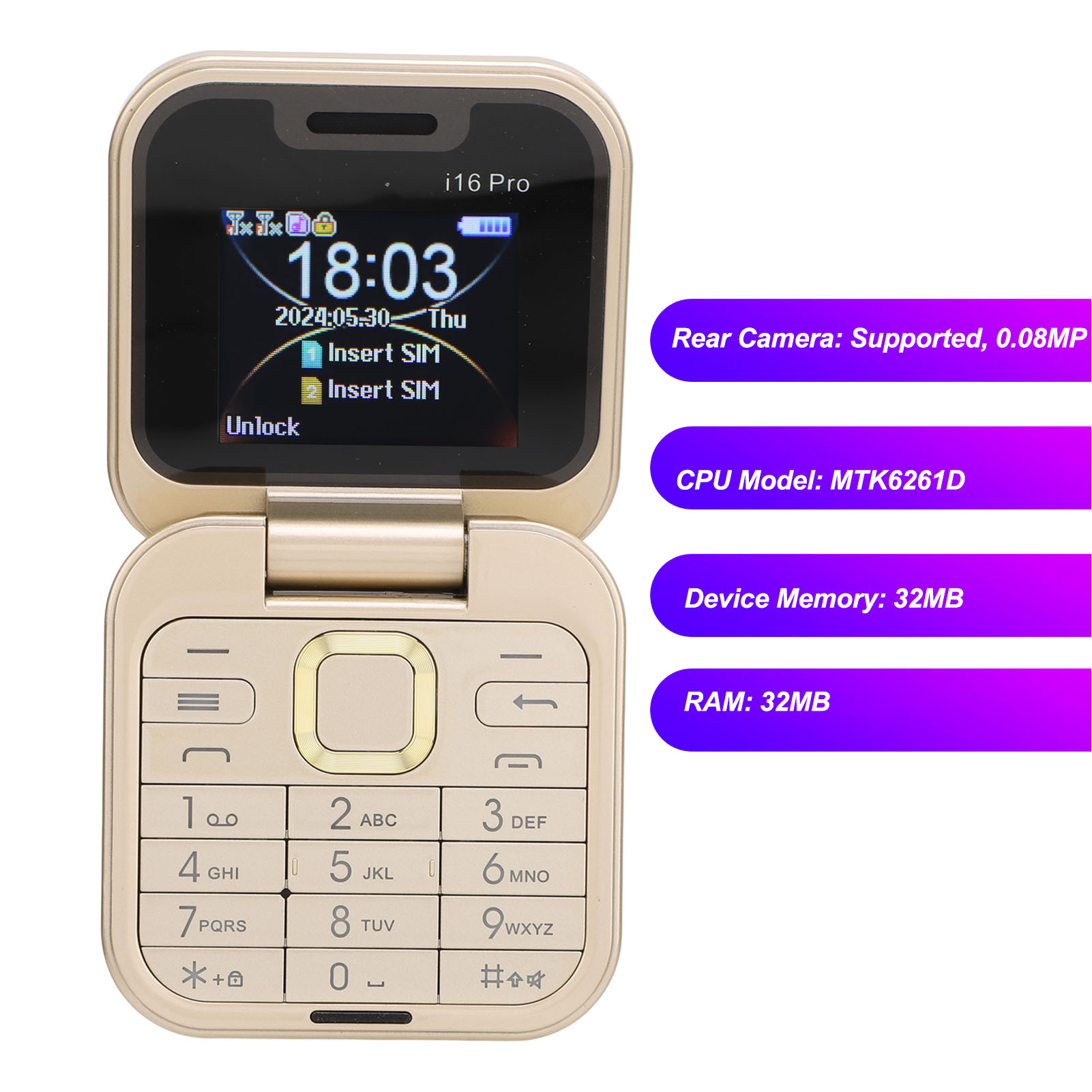Musical Instrument Japanese - 2G Big Buttons Phone Support Up