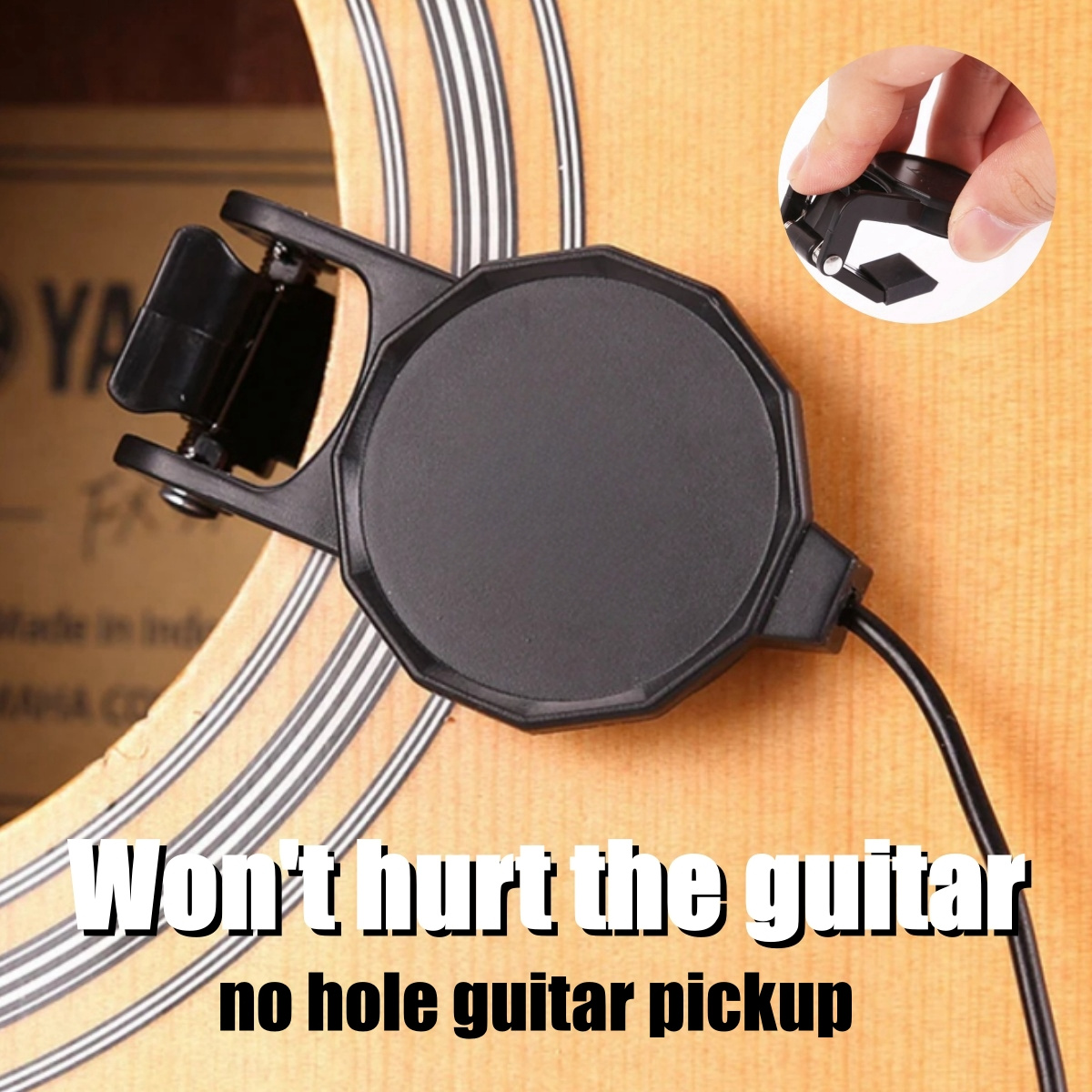 Musical Instrument Violin - Audio Jack Clip On Pickup for
