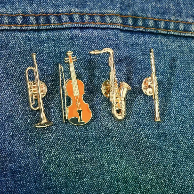 Musical Instrument In Orchestra - 1Pcs Symphony Orchestra Badge Funny Musical