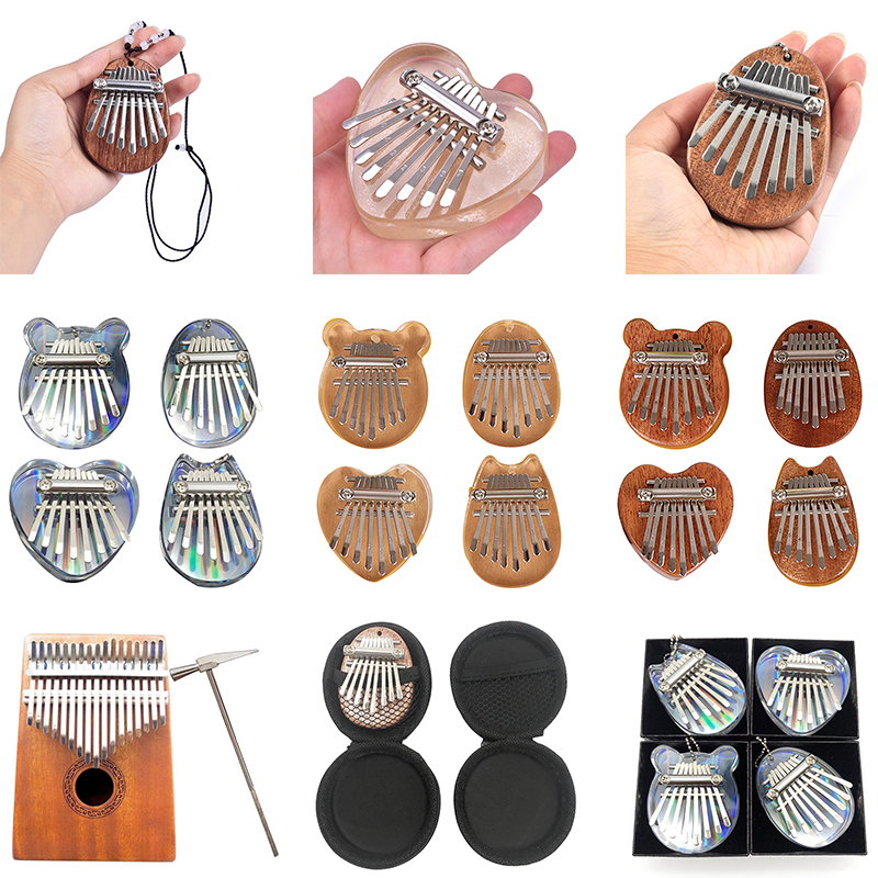 Musical Instrument Of Africa - 8 Keys Kalimba Thumb Piano High
