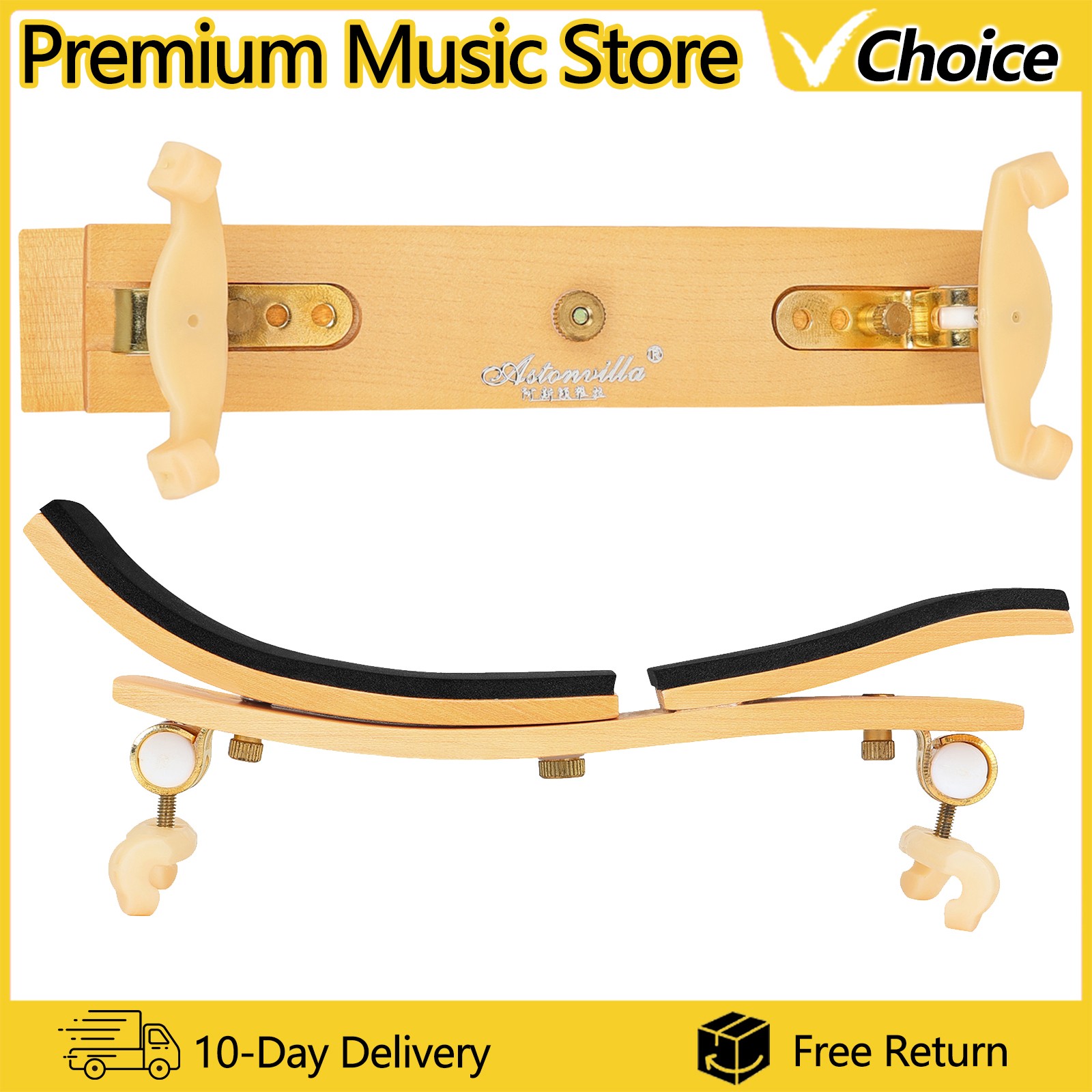 Musical Instrument Violin - Astonvilla Violin Shoulder Rest AS-02 Adjustable