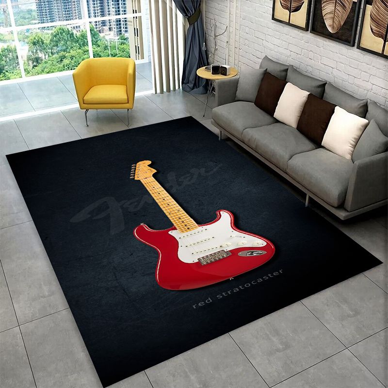Musical Instrument Logo - Retro Fender Guitar Logo Instruments Music