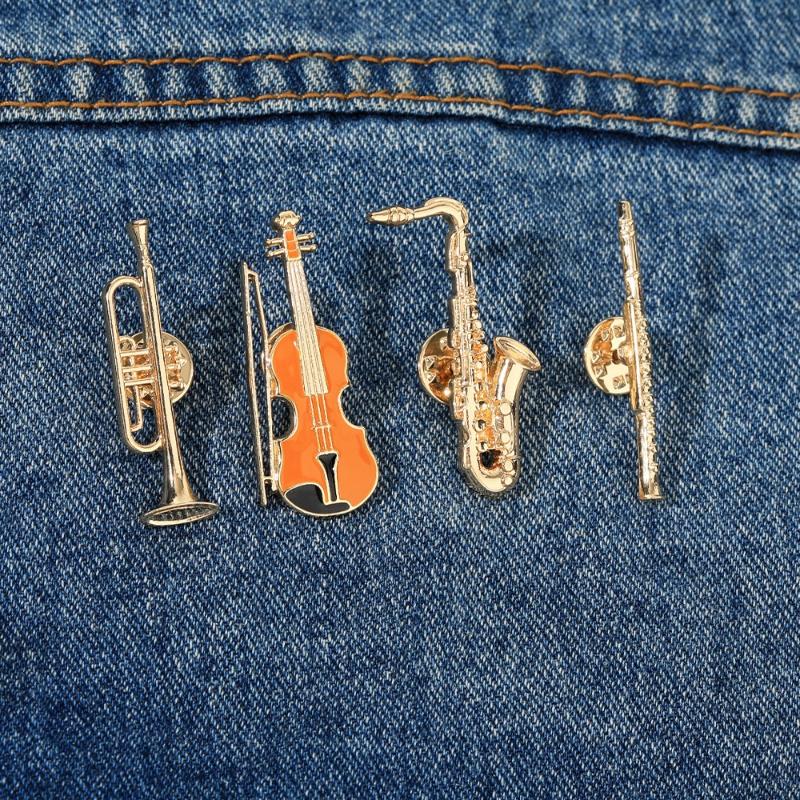Musical Instrument In Orchestra - 1Pcs Symphony Orchestra Badge Funny Musical