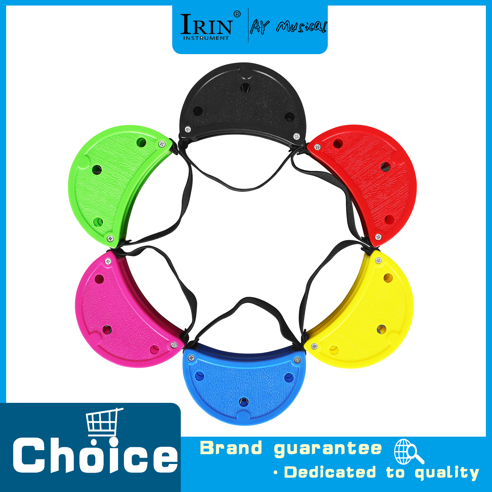 Musical Instrument Games - J210 Orff Foot Bell Set Clear