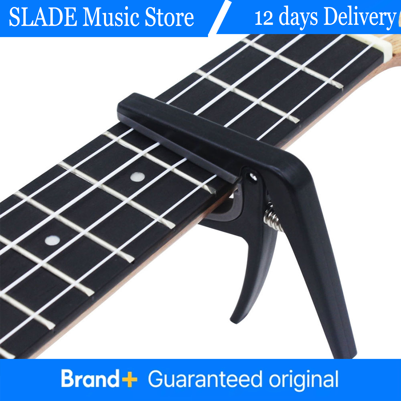 Musical Instrument Hawaii - Guitar Tuning Clamp Pro Black Ukulele