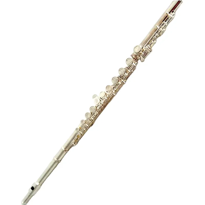 Musical Instrument In Orchestra - 16 17 Hole Silver Plated Flute