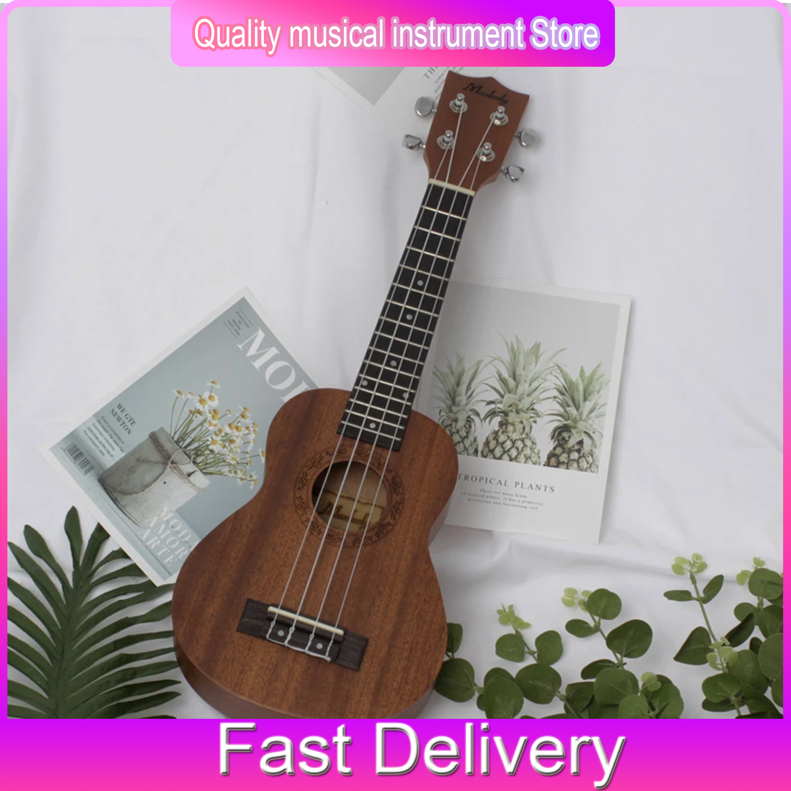 Musical Instrument Hawaii - Muslady 21 Inch Ukulele Solid Wood