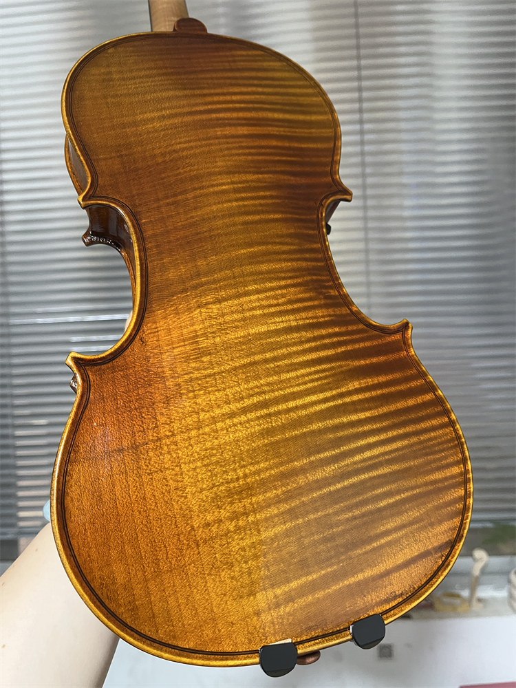 Musical Instrument Violin - Lady Use One-Piece Back Wood Hand