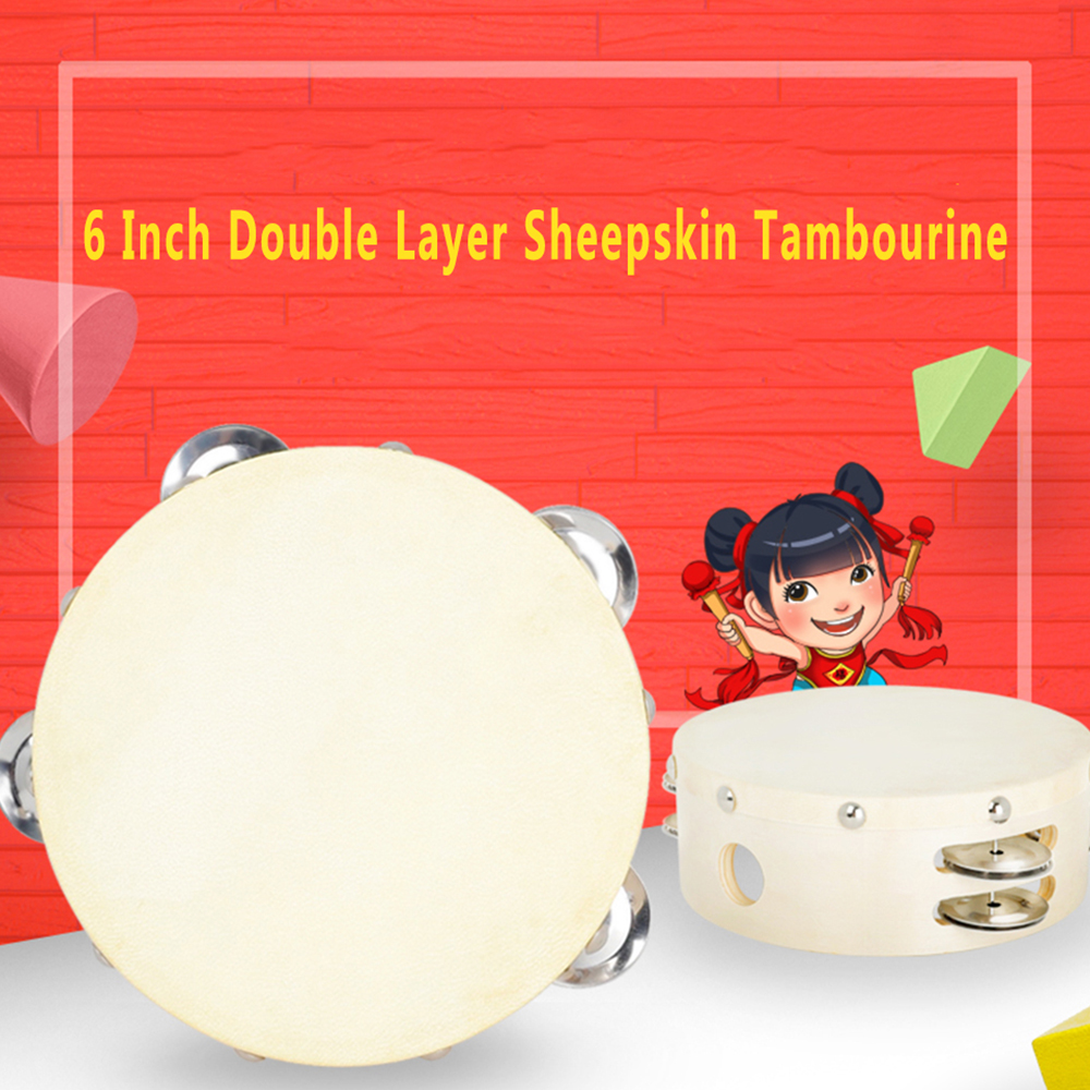 Hand Held Tambourine Toys 6 In - Musical Instrument Games recension och pris