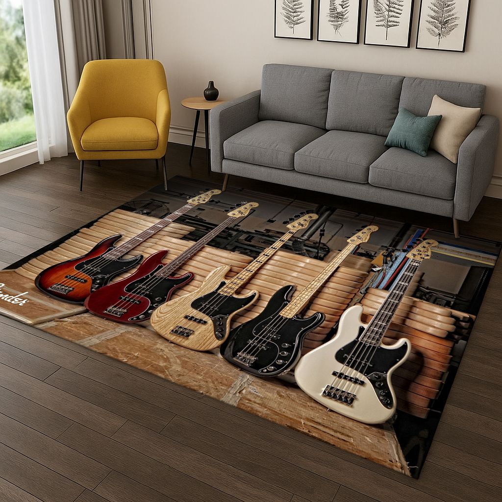 3D Fender Guitar Bass Instrume - Musical Instrument Logo recension och pris