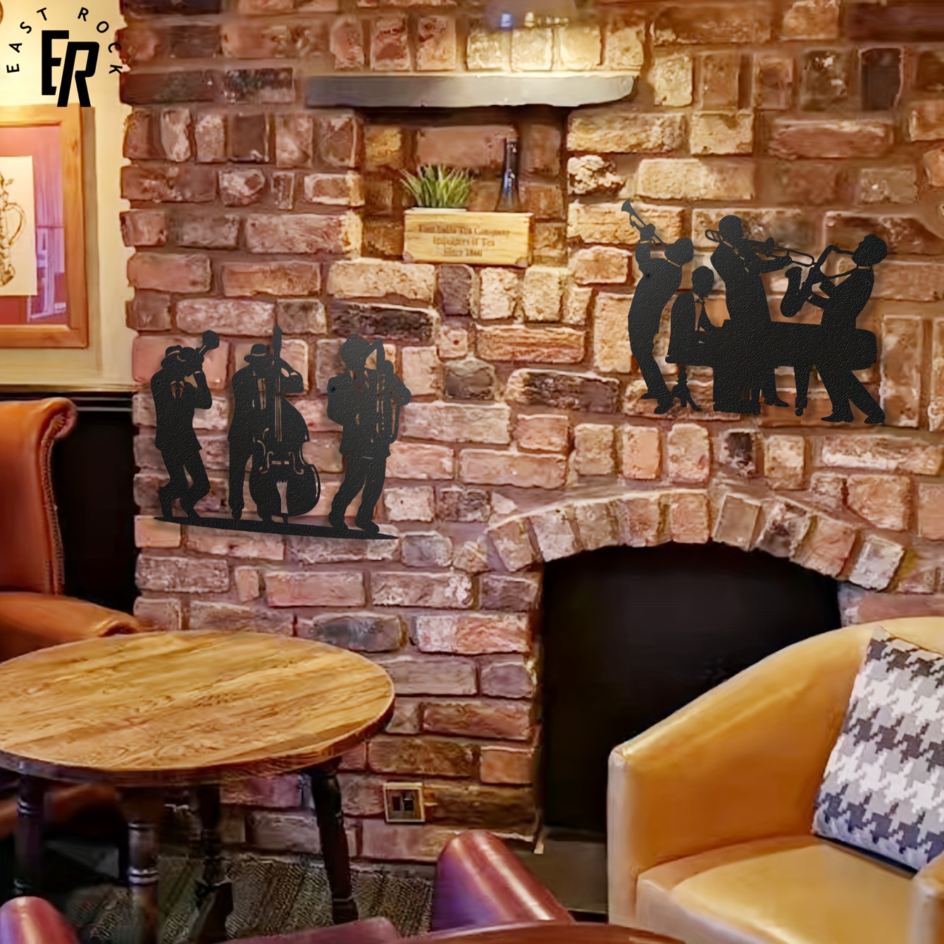 Metal Musician Silhouette Wall - Musical Instrument Logo recension och pris