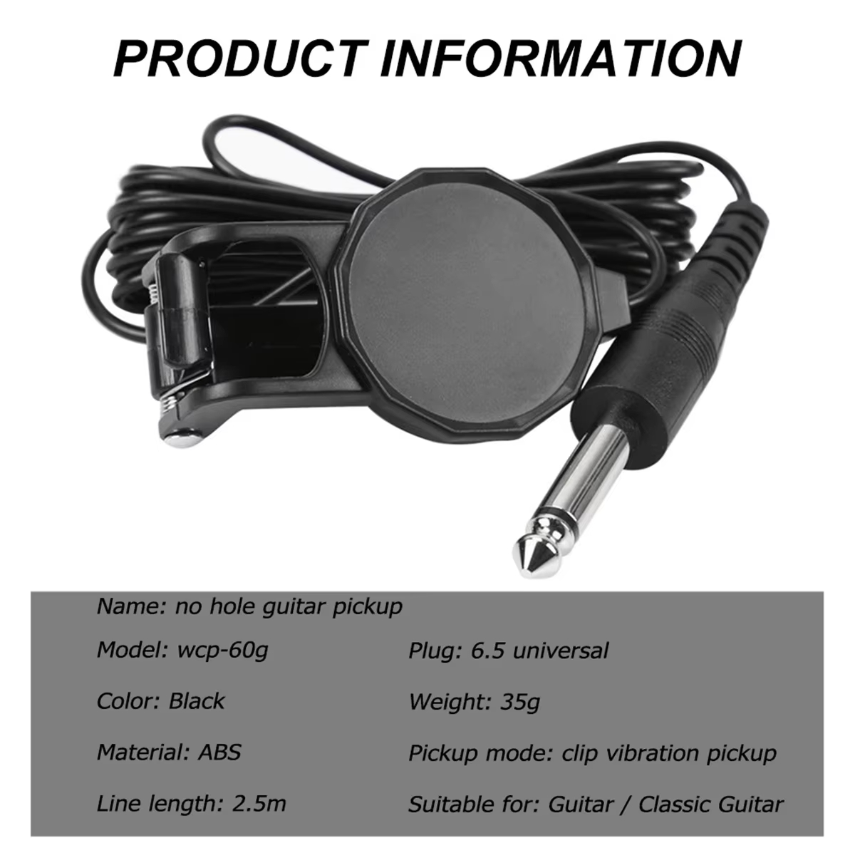 Audio Jack Clip On Pickup/2.5  - Musical Instrument Violin recension och pris
