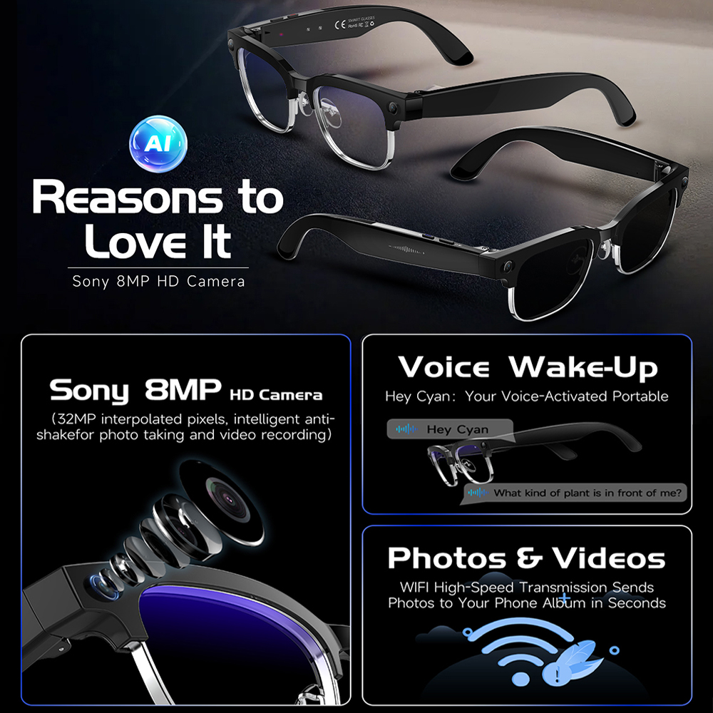 2026 New Men Smart AI Glasses  - Musical Instrument Japanese recension och pris