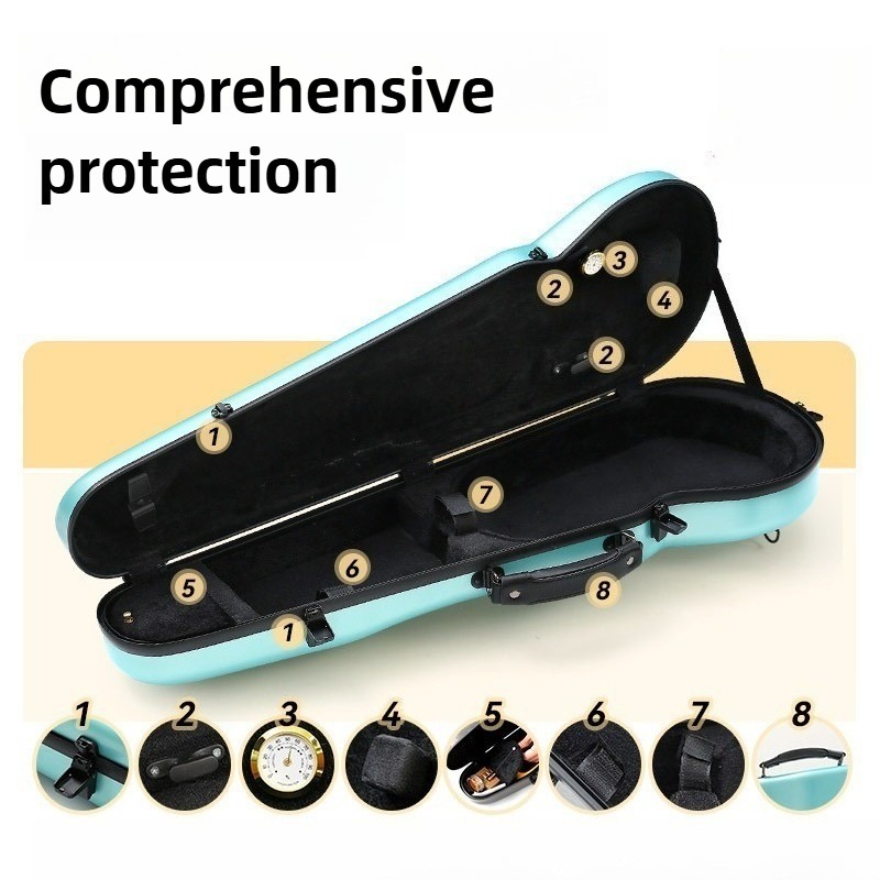 Carbon Fiber Violin Case Anti  - Musical Instrument Violin recension och pris
