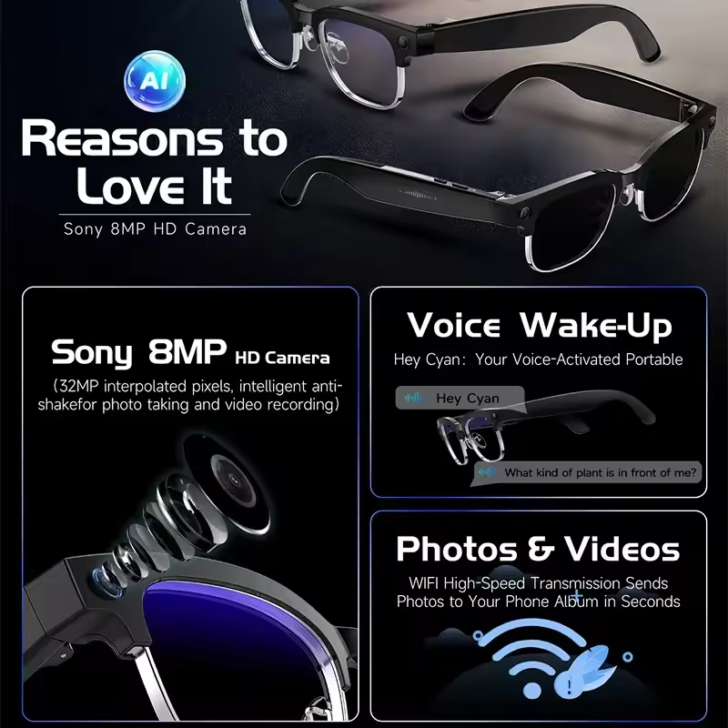 2026New AI Smart Glasses 120+L - Musical Instrument Japanese recension och pris