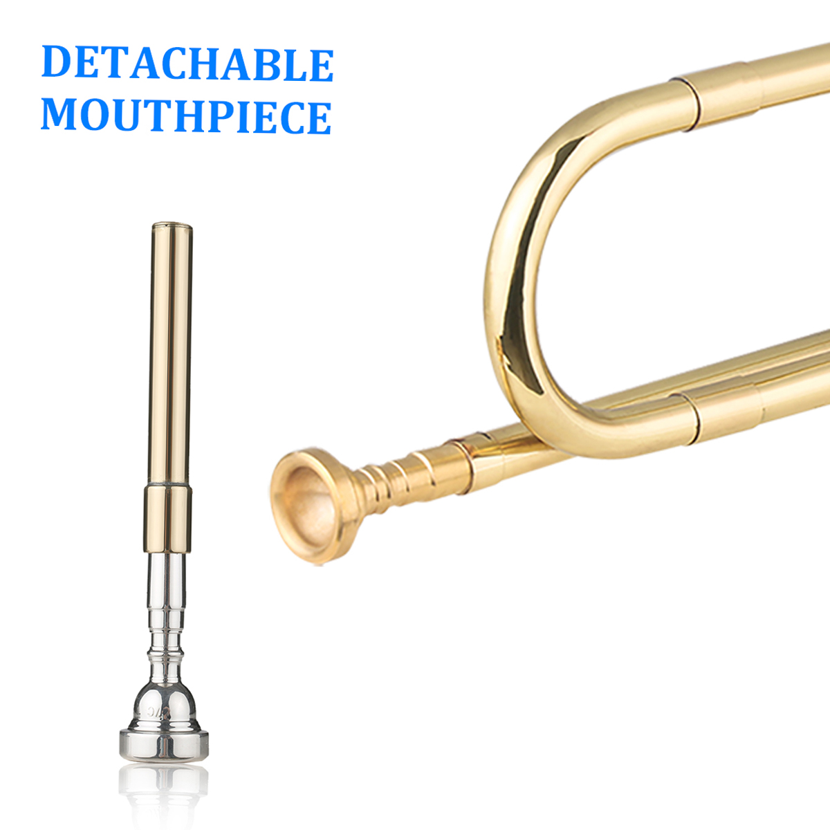 Brass C Bugle Call Gold-Plated - Musical Instrument Cornet recension och pris