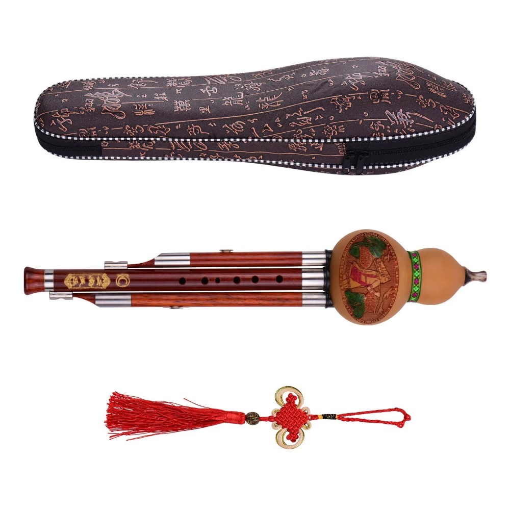 3-Tone C Key Hulusi Gourd Flut - Musical Instrument Of recension och pris