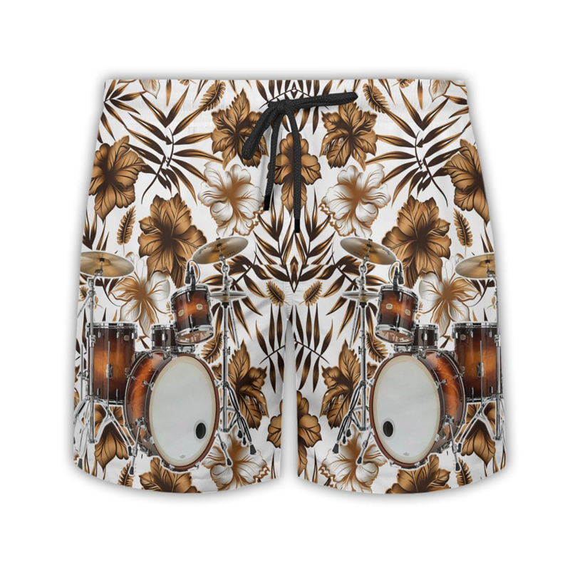 Drum Lover Short Pants For Men - Musical Instrument Hawaii recension och pris