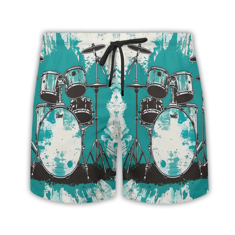 Drum Lover Short Pants For Men - Musical Instrument Hawaii recension och pris
