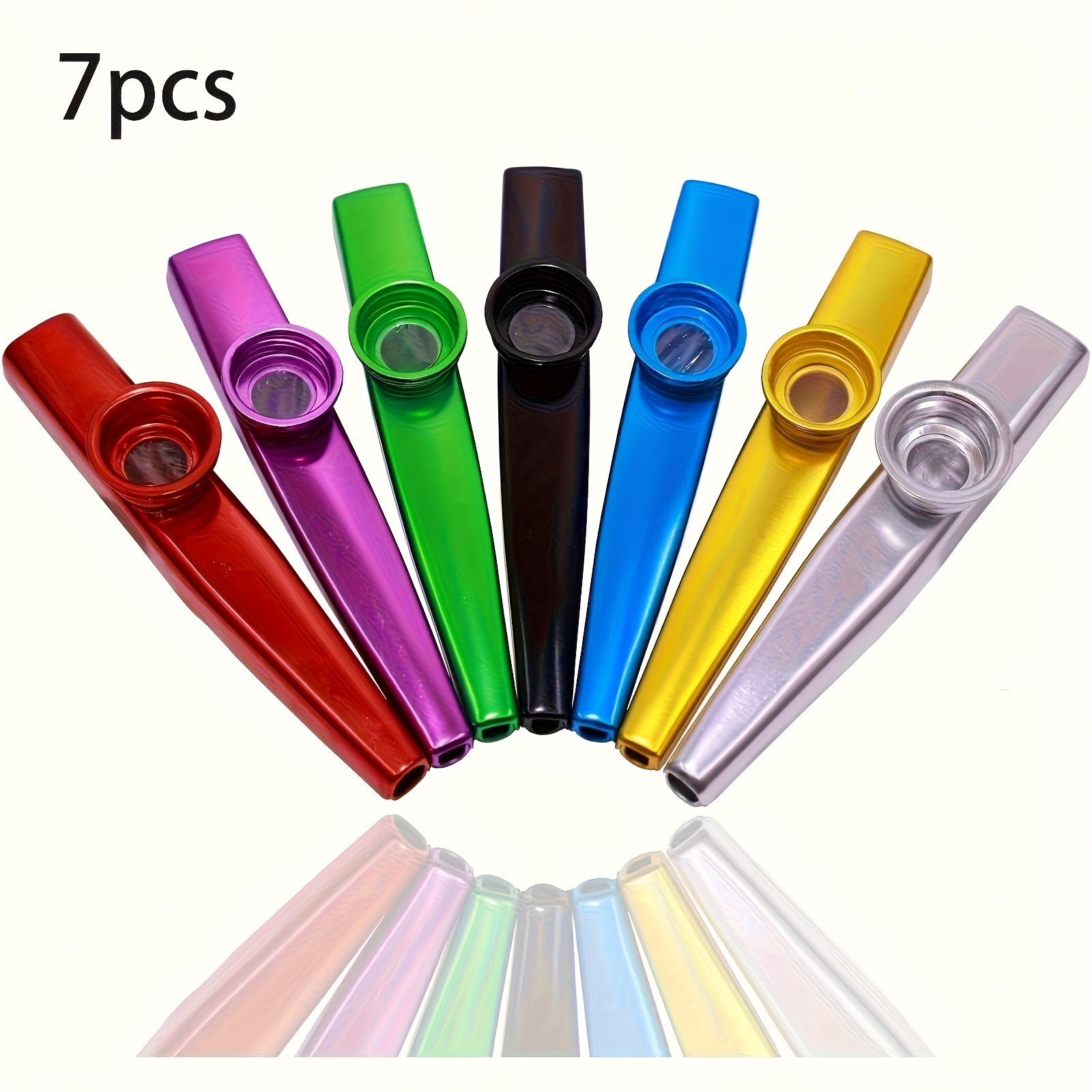 7pcs Metal Kazoos Simple Desig - Musical Instrument Violin recension och pris
