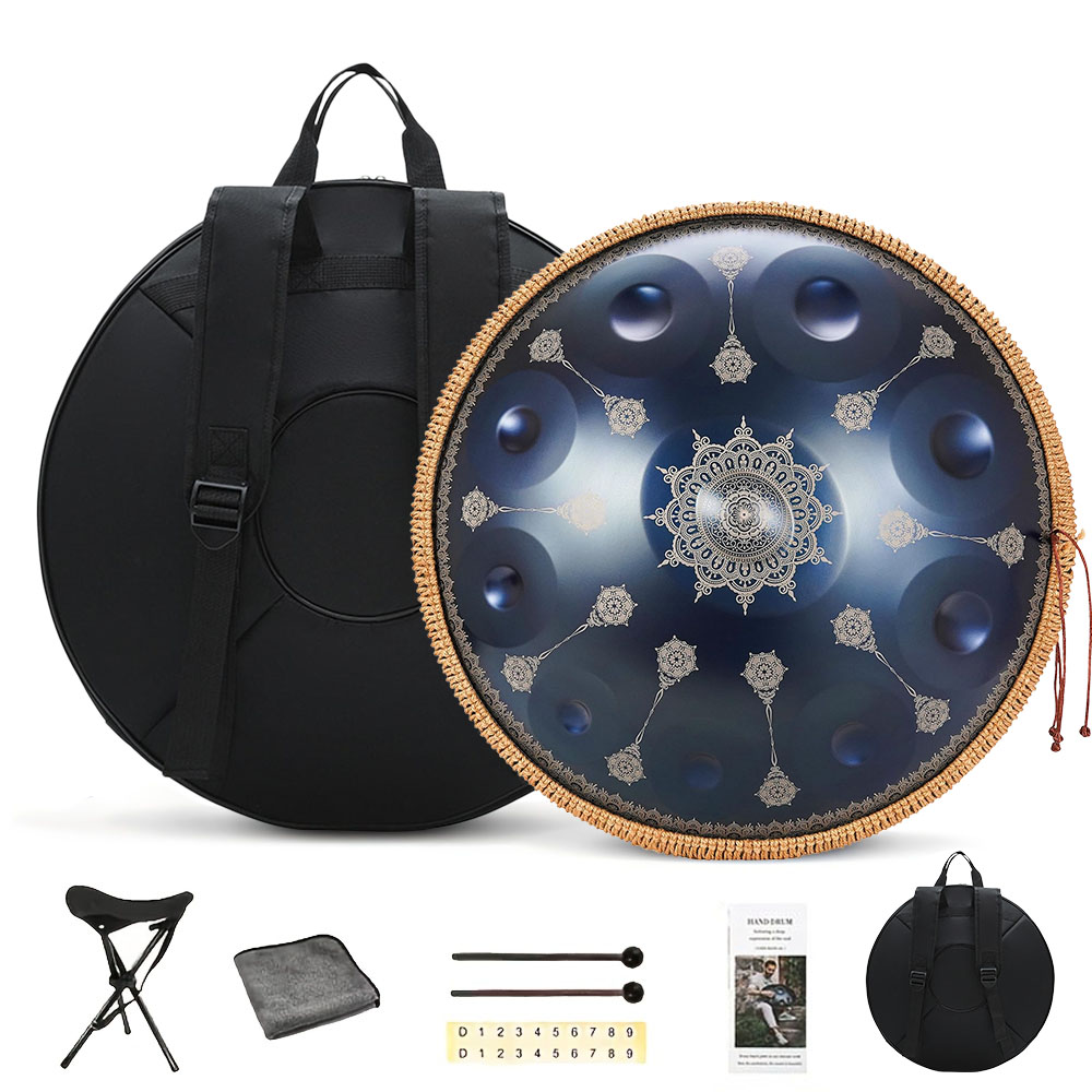 10 Notes Handpan Drum 22 Inch  - Musical Instrument Bag recension och pris