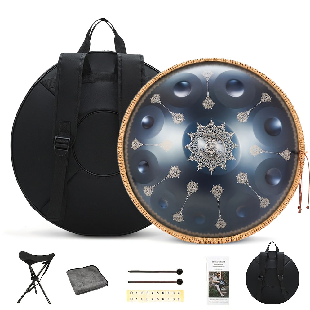 10 Notes Handpan Drum 22 Inch  - Musical Instrument Bag recension och pris