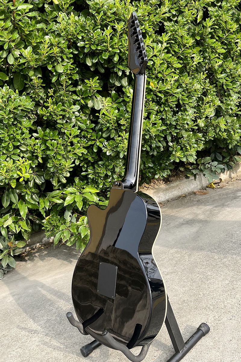 Acoustic Electric Guitar With  - Musical Instrument Logo recension och pris