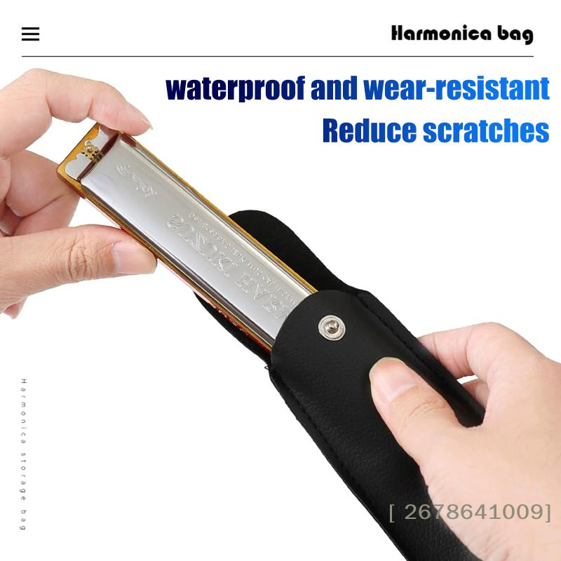 ⚑24 Holes Harmonica Case Artif - Musical Instrument Bag recension och pris