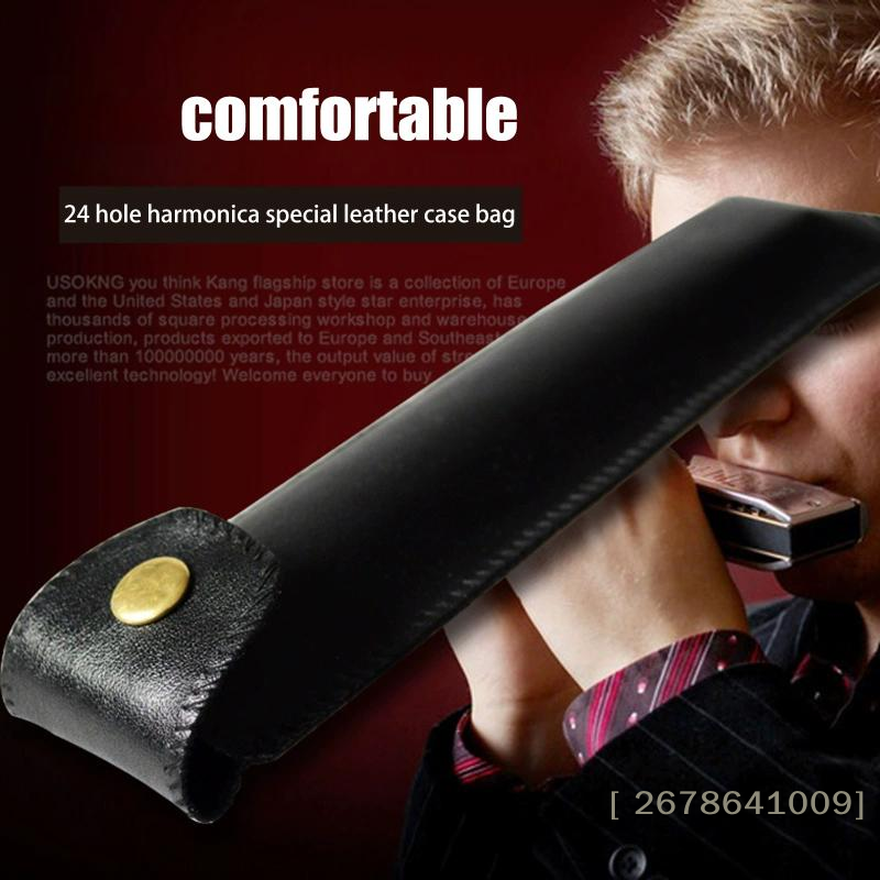 ⚑24 Holes Harmonica Case Artif - Musical Instrument Bag recension och pris