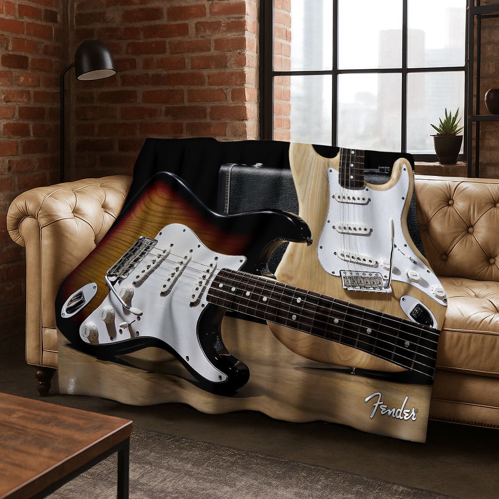 Fashion Fender Logo Guitar Mus - Musical Instrument Logo recension och pris