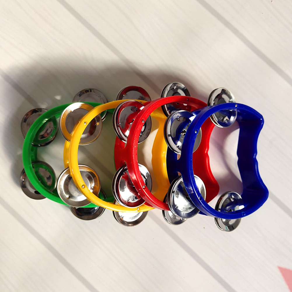 4pcs Tambourine Jingles Rattle - Musical Instrument Games recension och pris