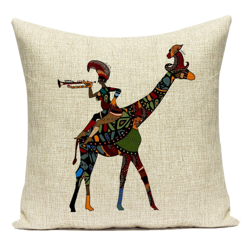 Retro African Woman Cushion Co - Musical Instrument Of Africa recension och pris
