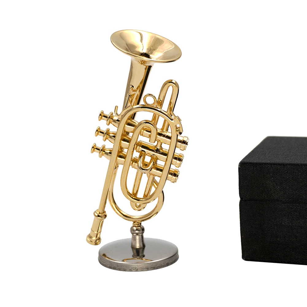 1Pcs Miniature Copper Cornet M - Musical Instrument Cornet recension och pris