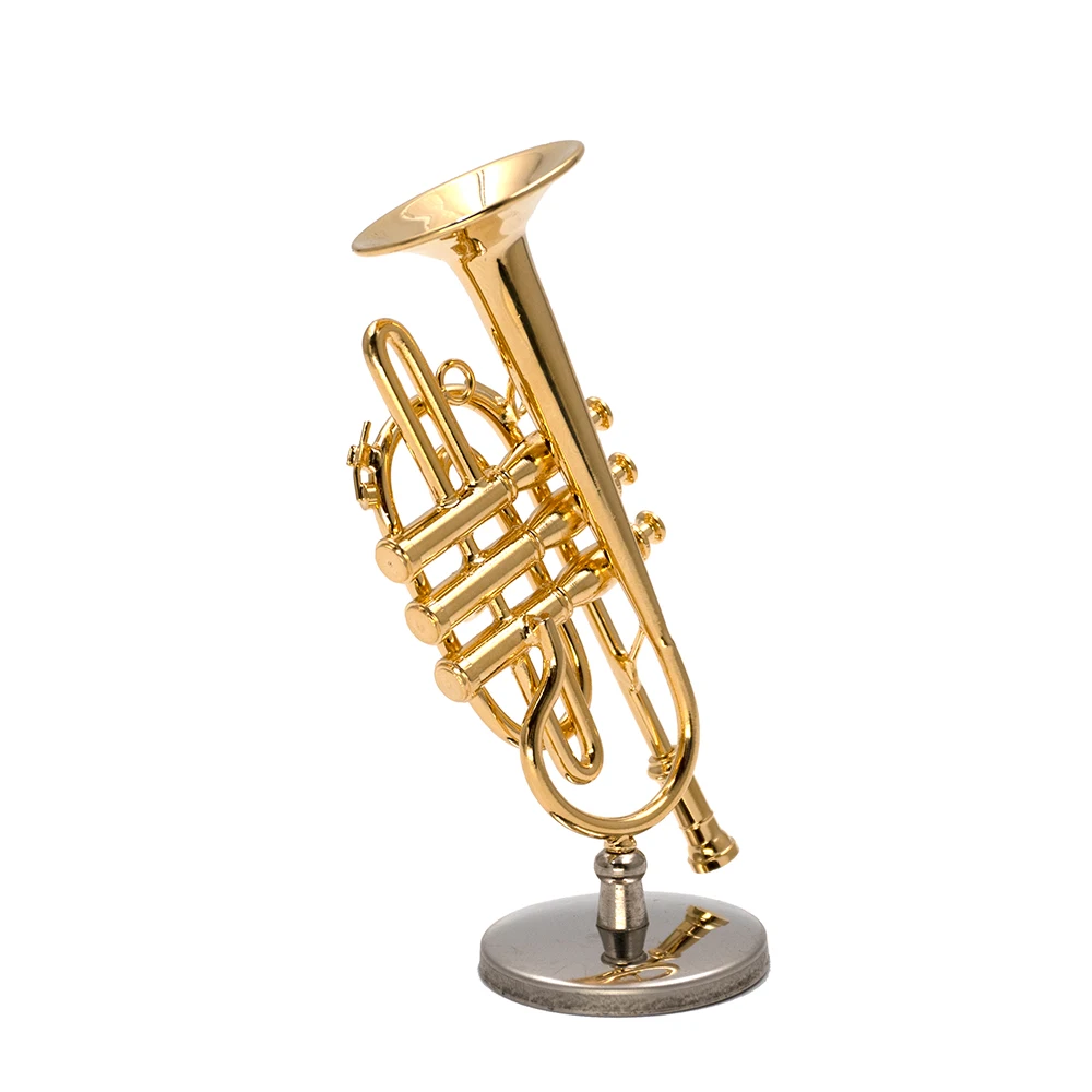 1Pcs Miniature Copper Cornet M - Musical Instrument Cornet recension och pris