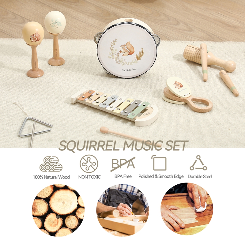Baby Music Toys Maracas Drum X - Musical Instrument Games recension och pris
