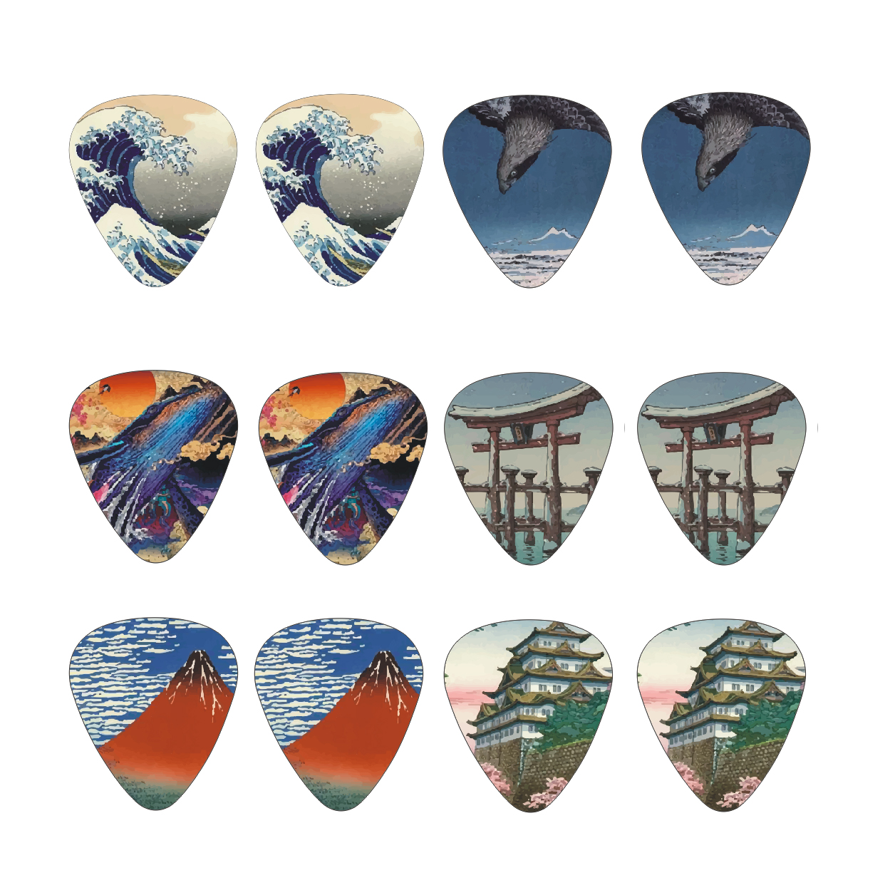 New 12pcs/set  Guitar Picks -  - Musical Instrument Japanese recension och pris