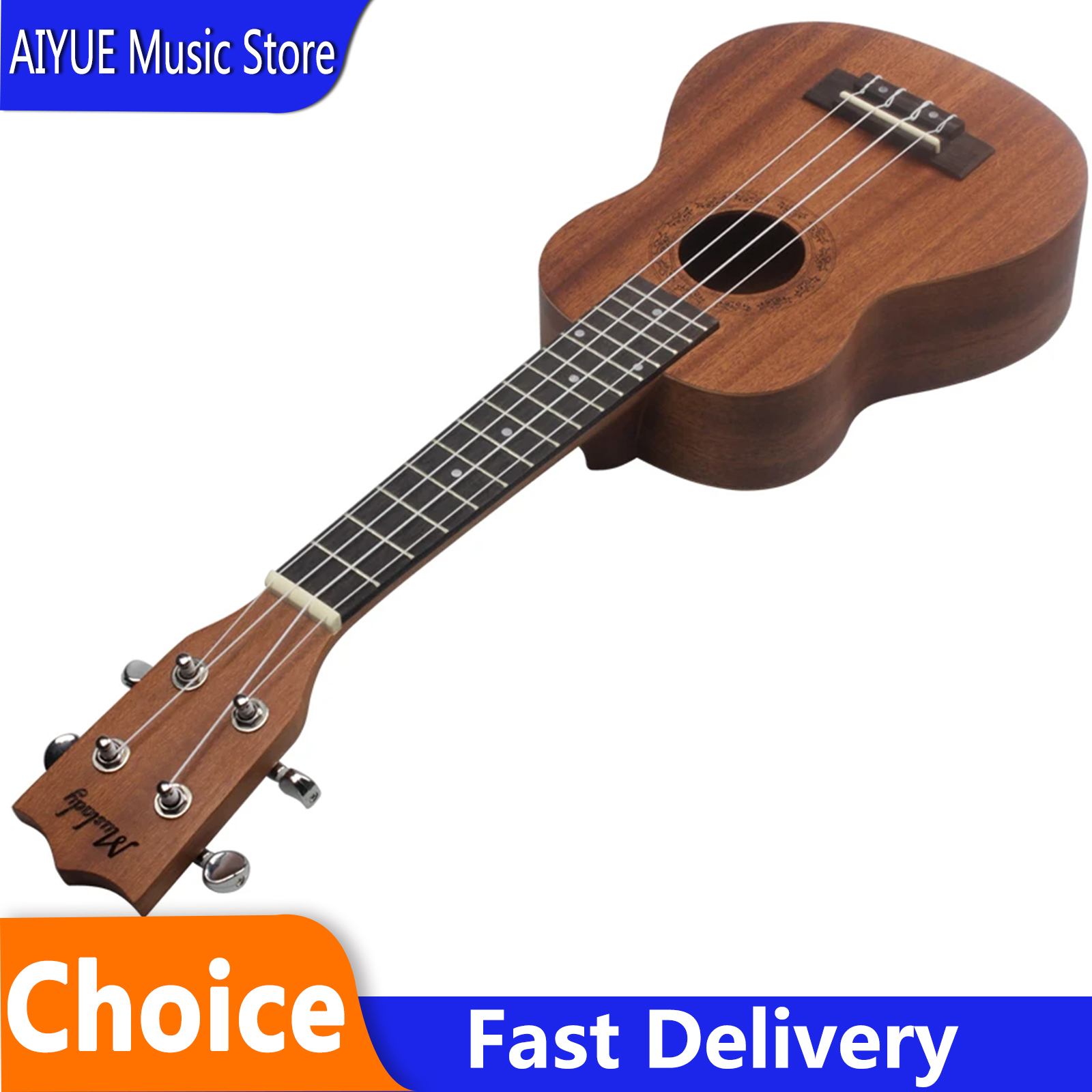 21 Inch Ukulele Solid Wood Smo - Musical Instrument Hawaii recension och pris