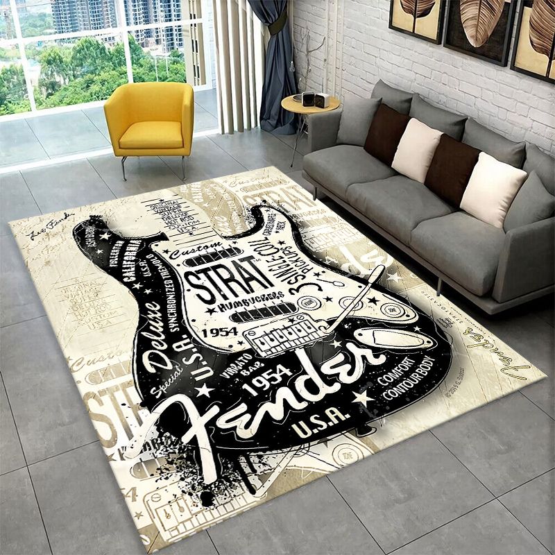 Retro Fender Guitar Logo Instr - Musical Instrument Logo recension och pris