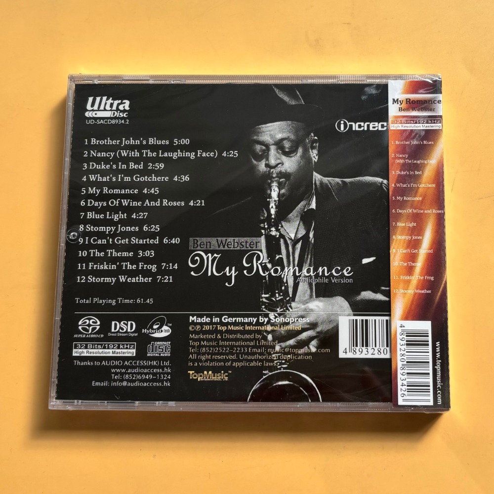 Ben Webster My Romance Jazz CD - Musical Instrument Of recension och pris